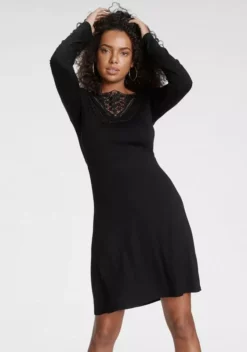 Melrose Jerseykleid mit Spitze