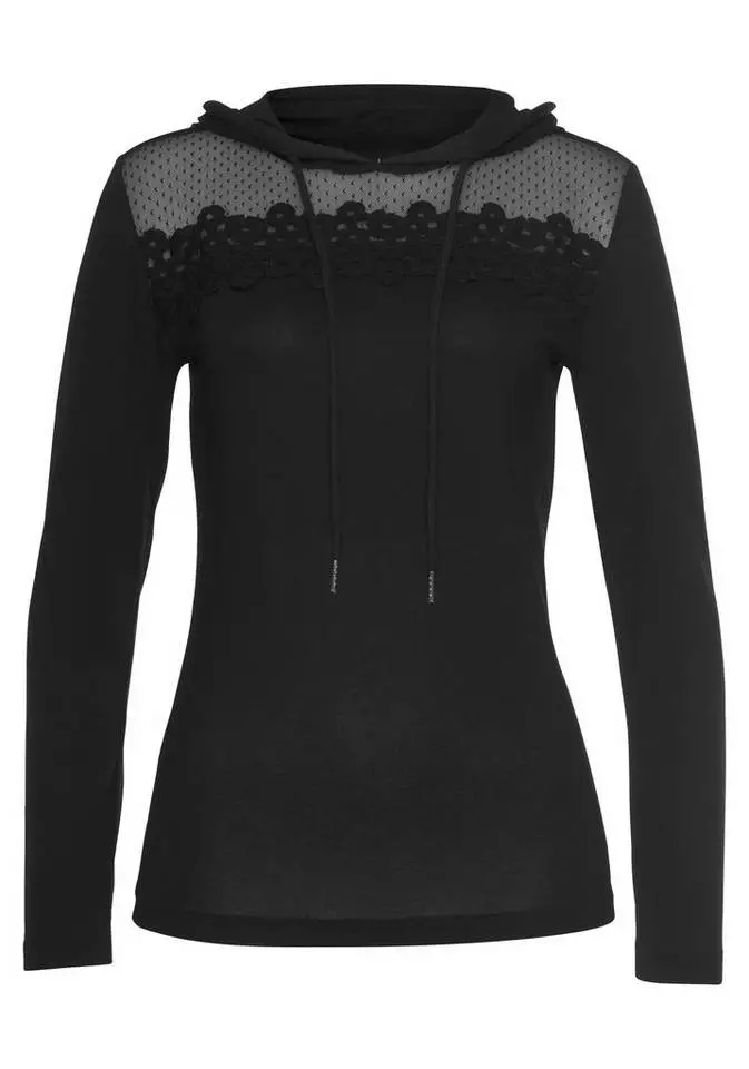 Melrose Kapuzenshirt mit Grafik-Mesh und Spitze 8 Melrose Kapuzenshirt mit Grafik-Mesh und Spitze – Bild 6