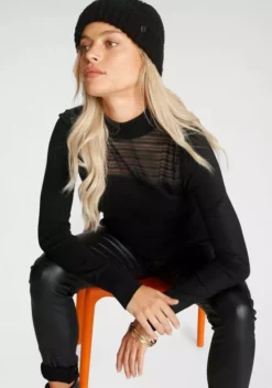 Melrose Stehkragenpullover mit Streifen-Mesh - NEUE KOLLEKTION 17 Melrose Stehkragenpullover mit Streifen-Mesh - NEUE KOLLEKTION -Melrose Verkaufsshop e30066b2 3f26 500d bfe3 1c74650847bd