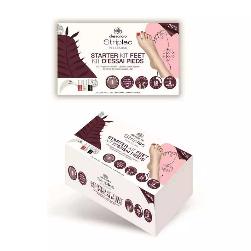 alessandro international Nagellack »Alessandro Striplac Peel or Soak Starter Kit Feet« 3 alessandro international Nagellack »Alessandro Striplac Peel or Soak Starter Kit Feet«