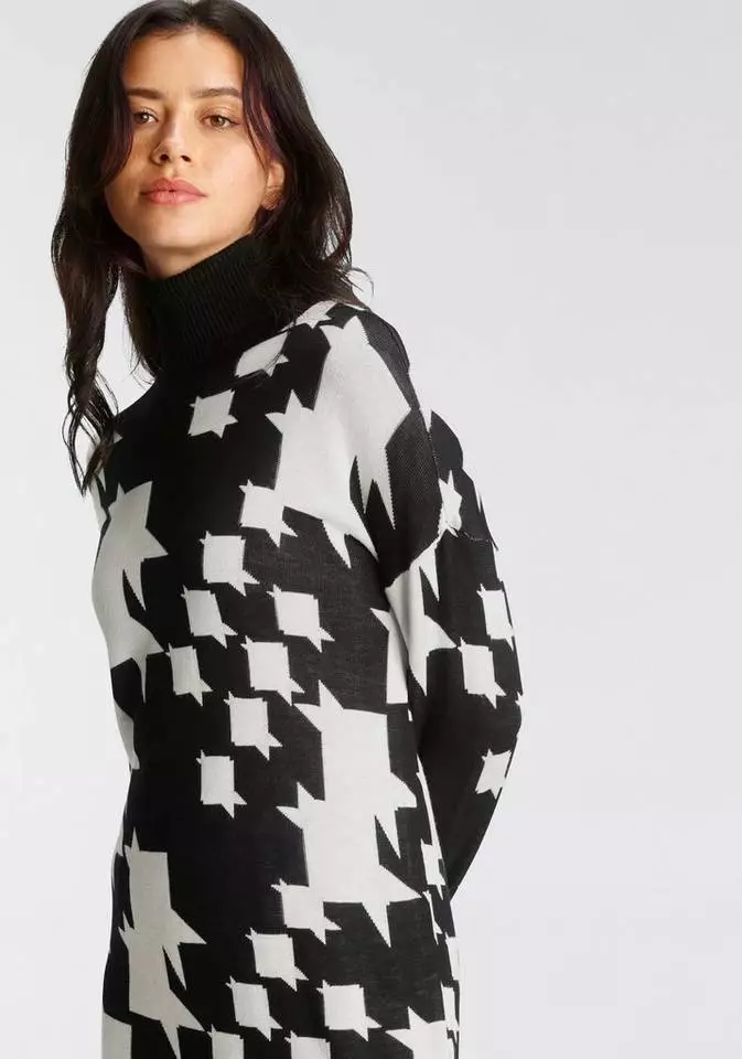 Melrose Rollkragenpullover mit Hahnentritt-Muster - NEUE KOLLEKTION 6 Melrose Rollkragenpullover mit Hahnentritt-Muster - NEUE KOLLEKTION – Bild 4