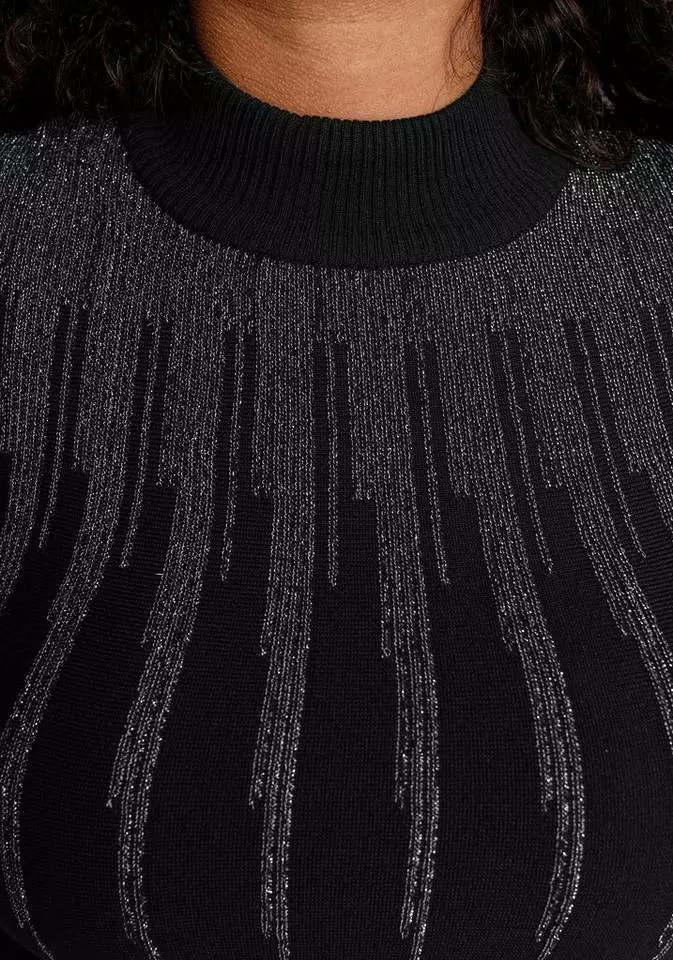 Melrose Strickkleid mit Glanzgarn 6 Melrose Strickkleid mit Glanzgarn – Bild 4