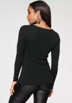 Melrose Rundhalspullover mit Mesh und Glitzersteinen 9 Melrose Rundhalspullover mit Mesh und Glitzersteinen -Melrose Verkaufsshop efc054d1 6da0 579f 8007 1127e52b40c8