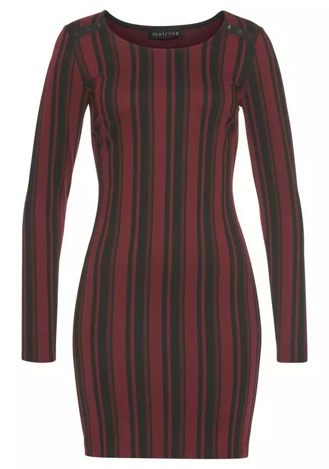 Melrose Jerseykleid in Streifen-Design mit Ziernieten 8 Melrose Jerseykleid in Streifen-Design mit Ziernieten – Bild 6