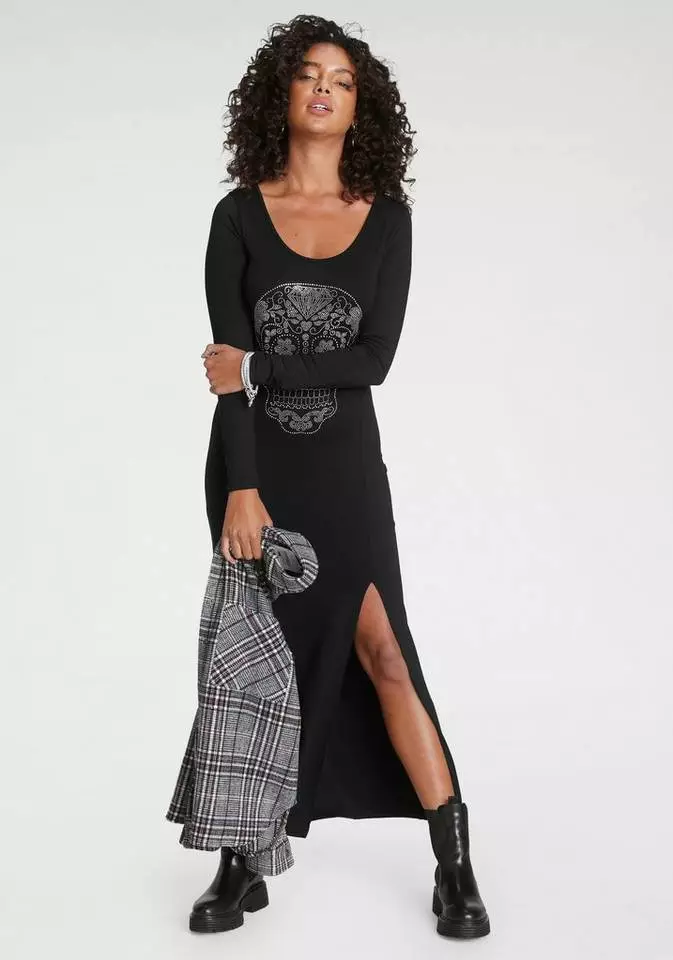 Melrose Maxikleid mit Glitzersteinen in Totenkopf-Optik 10 Melrose Maxikleid mit Glitzersteinen in Totenkopf-Optik – Bild 8