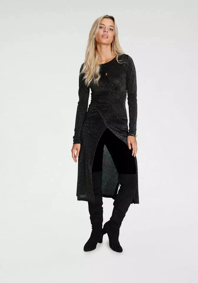 Melrose Longpullover mit Glanzgarn 3 Melrose Longpullover mit Glanzgarn