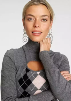 Melrose Rollkragenpullover mit Rauten-Muster 13 Melrose Rollkragenpullover mit Rauten-Muster -Melrose Verkaufsshop fb1403c2 90a9 5a4c 86e7 ffd2553f40f1