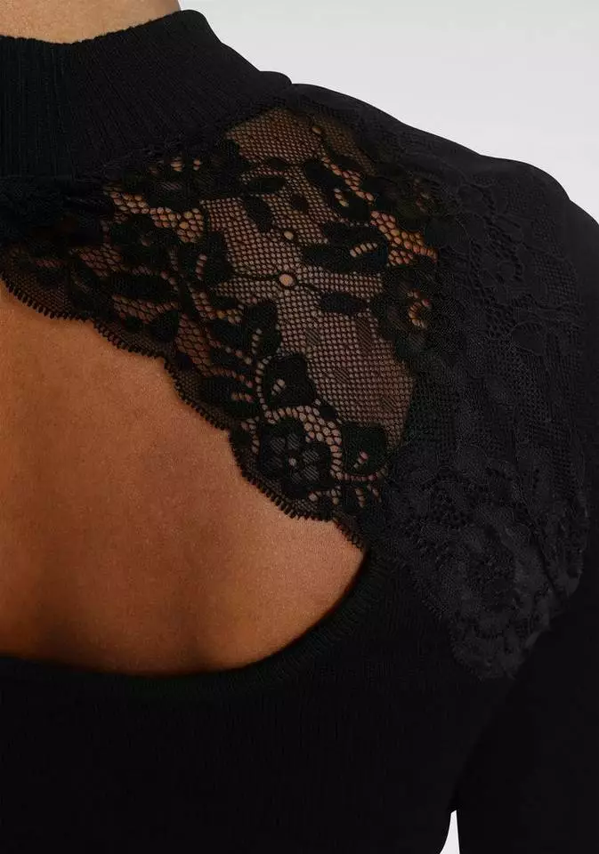 Melrose Strickkleid mit Spitze am Rücken 7 Melrose Strickkleid mit Spitze am Rücken – Bild 5