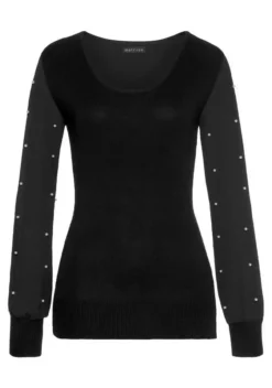 Melrose Rundhalspullover mit Chiffon-Ärmeln und Zierperlen - NEUE KOLLEKTION 13 Melrose Rundhalspullover mit Chiffon-Ärmeln und Zierperlen - NEUE KOLLEKTION -Melrose Verkaufsshop fdde4e19 a2a4 58c7 9f54 c1175794a164