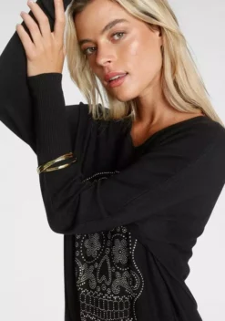 Melrose Fledermauspullover mit Glitzersteinen in Totenkopf-Optik 14 Melrose Fledermauspullover mit Glitzersteinen in Totenkopf-Optik -Melrose Verkaufsshop fe7f77d2 4466 542b 8d10 b219724a88dc